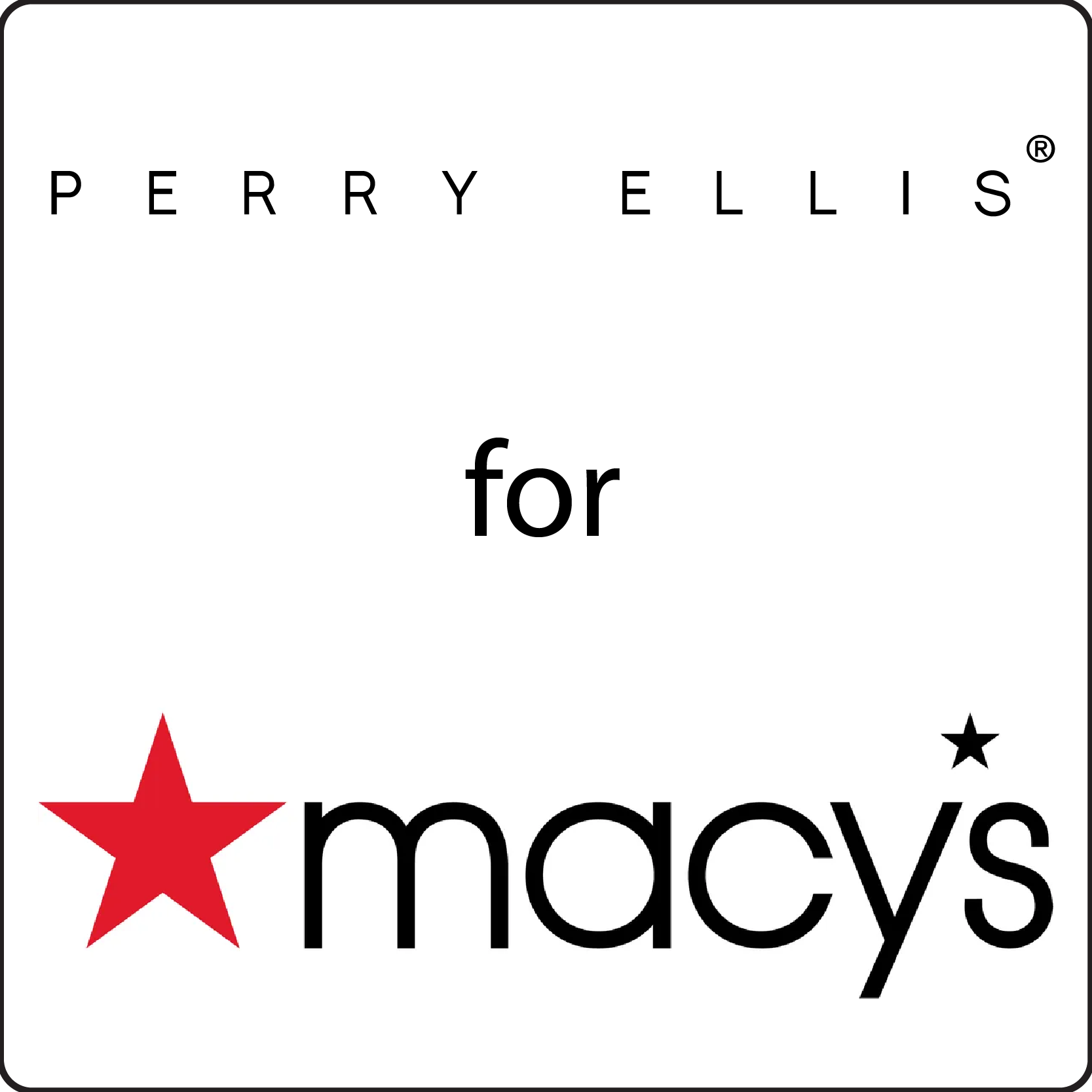 Perry Ellis and Macy's logos